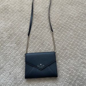 Kate spade envelope purse black